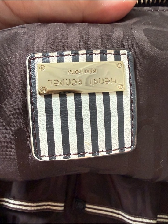 Henri Bendel Black Soft Pebbled Leather Backpack with Gold Hardware #Luxury main image 12
